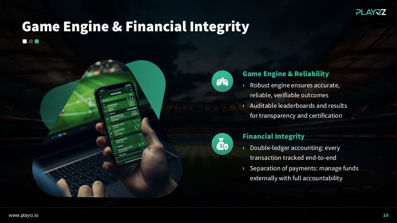 PLAYRZ SportsTech Platform Deck slide 10