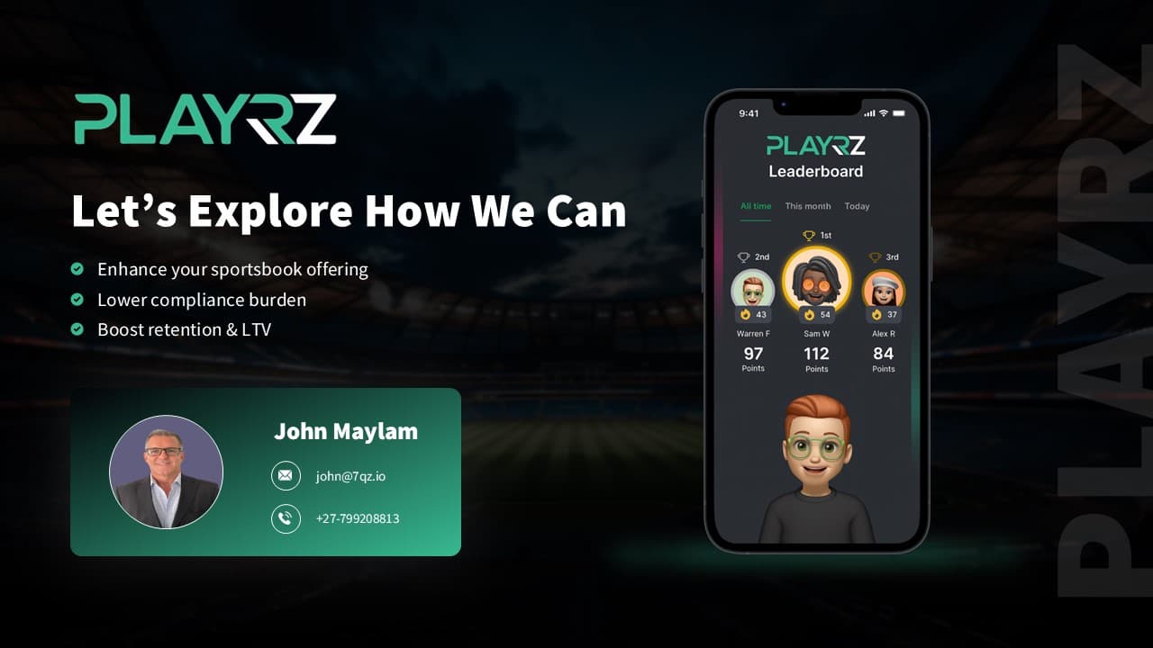 PLAYRZ SportsTech Platform Deck slide 13