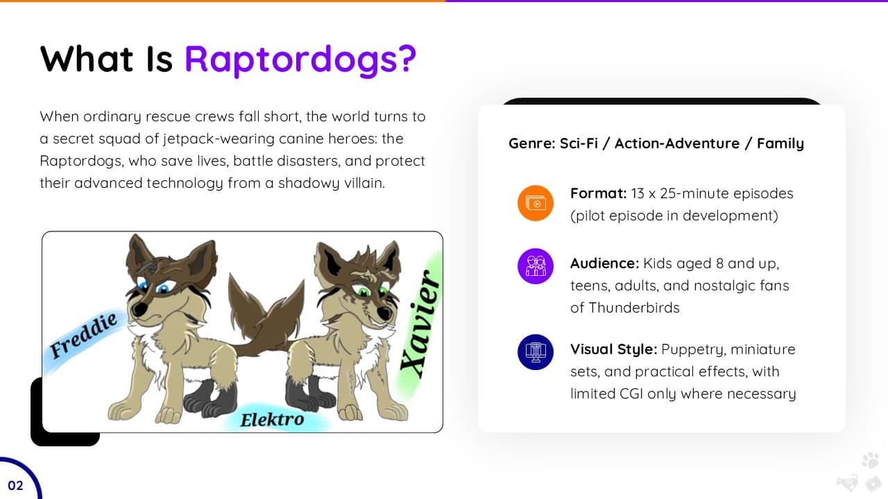 Raptordogs Film & TV Franchise Pitch slide 2
