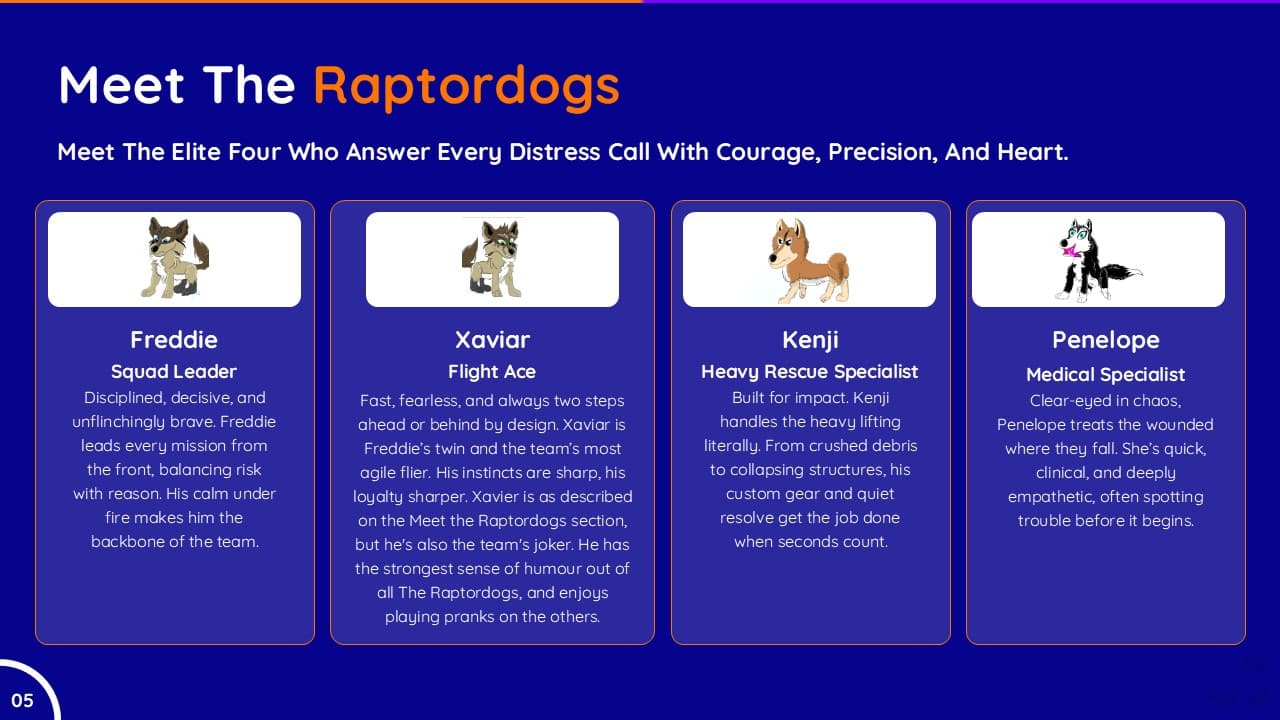 Raptordogs Film & TV Franchise Pitch slide 5