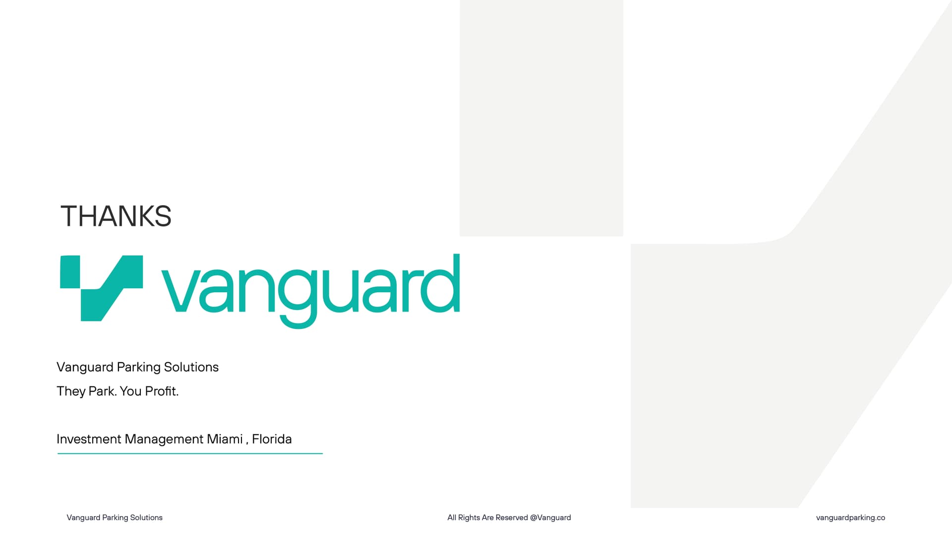 Vanguard Parking Solutions — Brand Identity slide 19