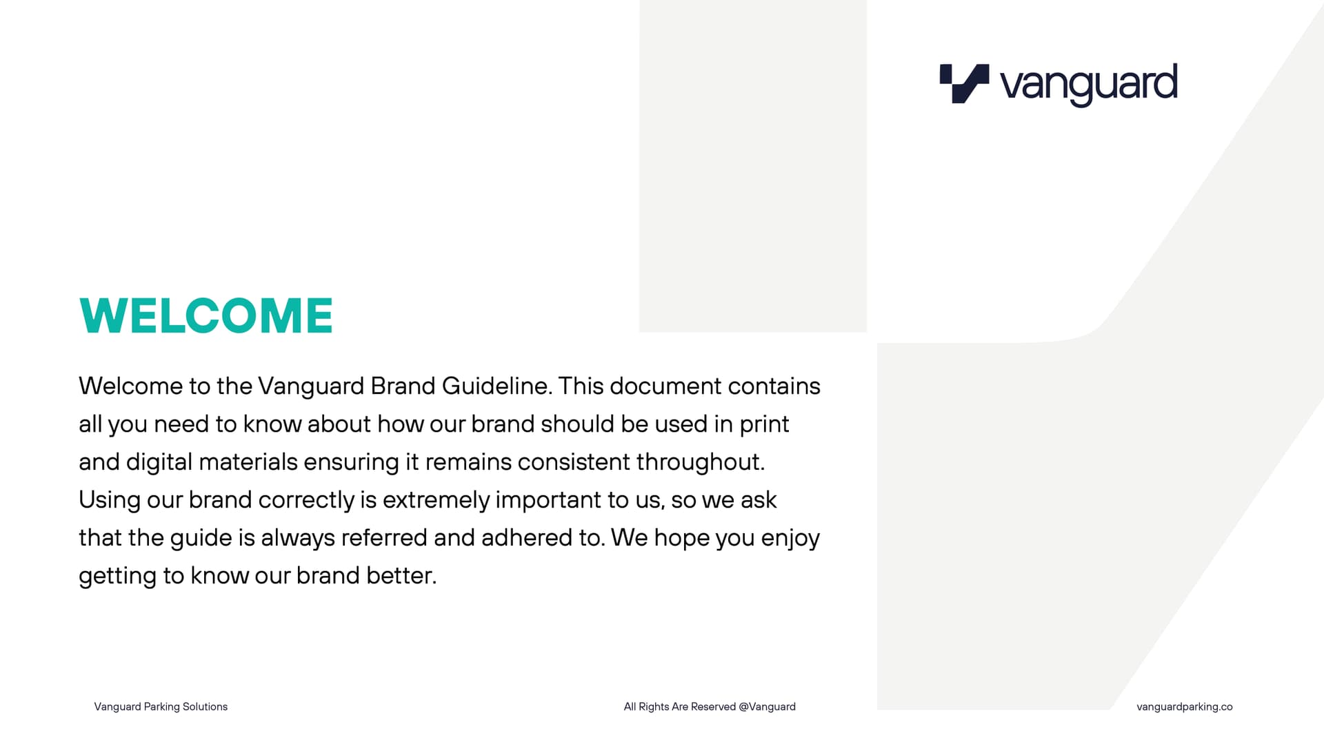 Vanguard Parking Solutions — Brand Identity slide 2