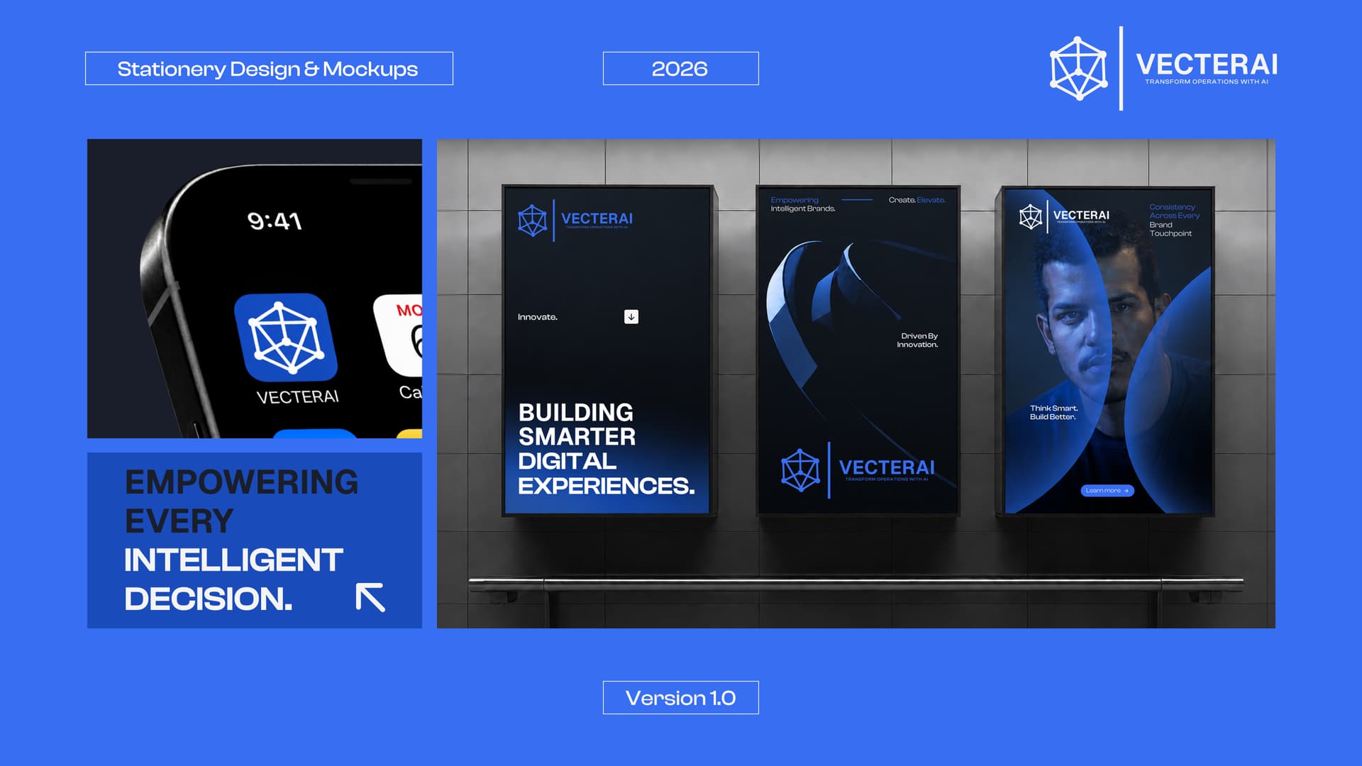 VECTERAI — Brand Identity slide 8