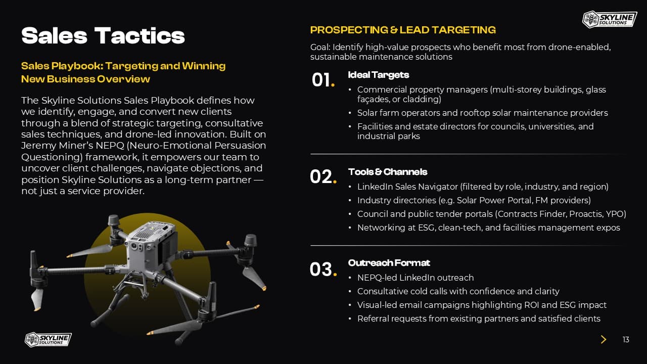 Skyline Solutions Drone Technology Deck slide 12