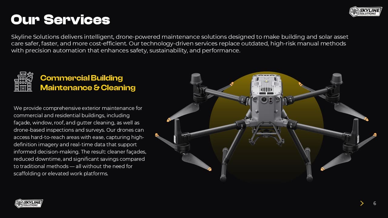 Skyline Solutions Drone Technology Deck slide 6