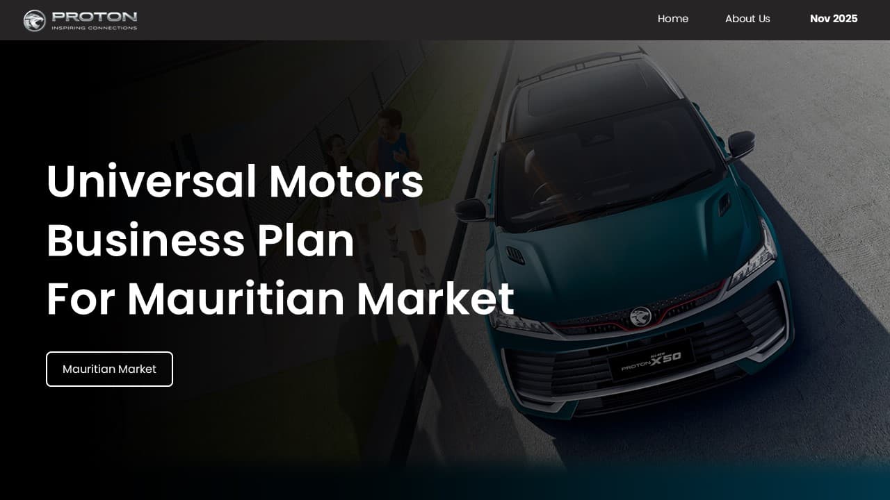Universal Motors Executive Strategy Deck